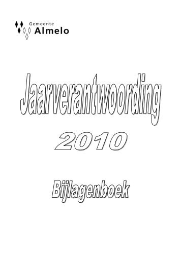 jaarverantwoording 2010 - Gemeente Almelo