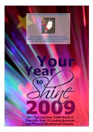 Your Year to Shine in 2009 - Natural skin care