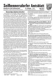 Seifhennersdorfer Amtsblatt - Stadt Seifhennersdorf