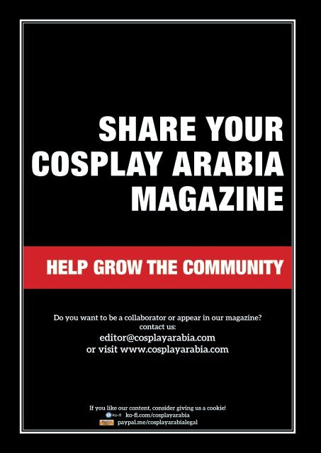 Cosplay Arabia - January 2021