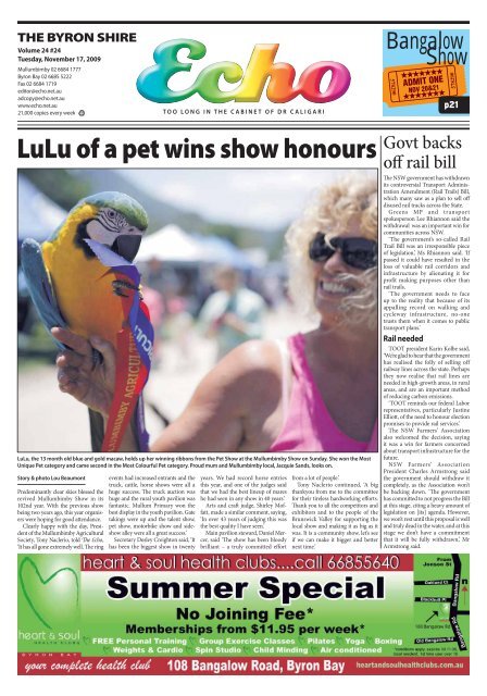 Download issue 24_24 as PDF - The Byron Shire Echo