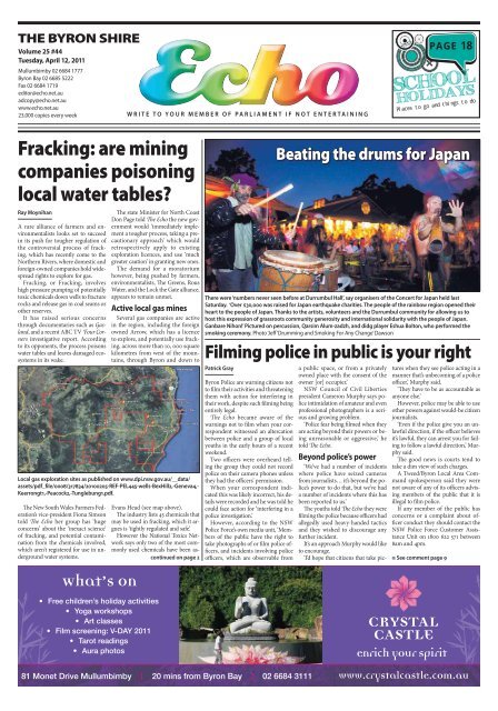 Download issue 25_44 as PDF - The Byron Shire Echo