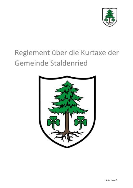 Kurtaxenreglement_Staldenried