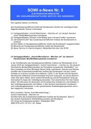 SOWI e-News Nr. 5 - Sozialwissenschaftliches Institut der Bundeswehr