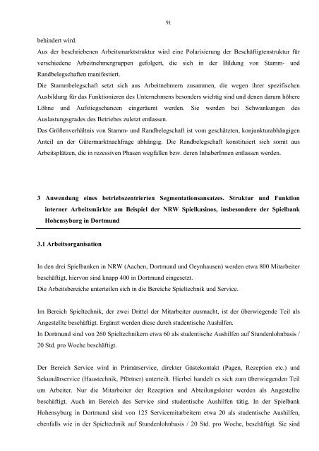 Politikfeld Arbeitsmarkt - Fakultät für Sozialwissenschaft der Ruhr ...