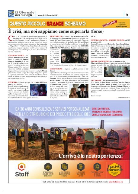 Giornale dei Navigli n. 4 - 29 gennaio 2021