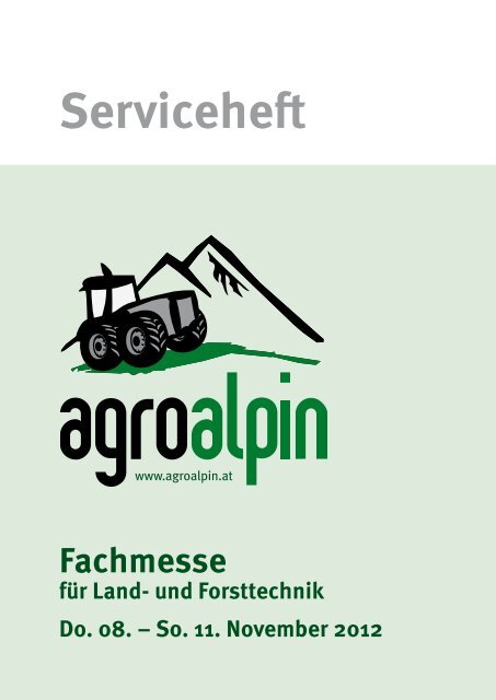 Serviceheft - agroalpin