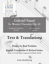 Faure, La Bonne Chanson: Text and Translations