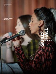 Guildhall School Annual Report 2020