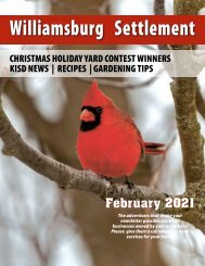Williamsburg Settlement February 2021