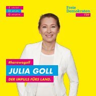 JULIA GOLL zur Landtagswahl BW 2021 - FDP -
