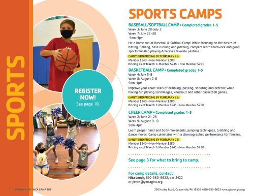 Brandywine YMCA Summer Camp Guide - 2021