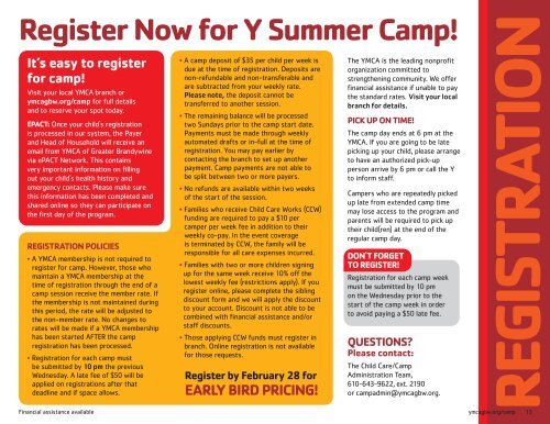 Jennersville and Octorara Summer Camp Guide - 2021