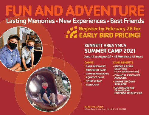 Kennett Area YMCA Summer Camp Guide - 2021