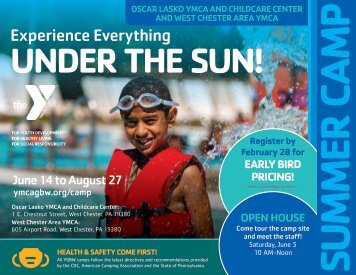 Oscar Lasko and West Chester Area YMCA Summer Camp Guide - 2021