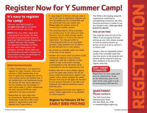 Upper Main Line YMCA Summer Camp Guide