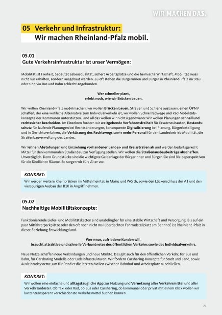 REGIERUNGSPROGRAMM DER CDU RLP 2021-26