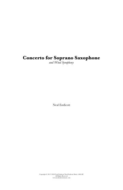 SSX Concerto - Band Version Conductor - Score