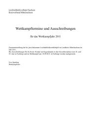 Wettkampftermine und Ausschreibungen - LG Mittweida