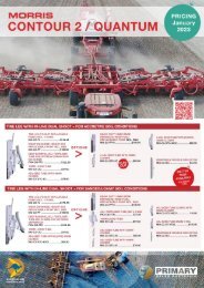 Morris Contour tine assembly options