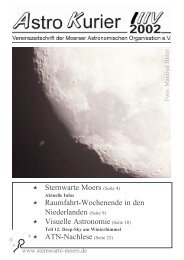 Sternwarte Moers (Seite 4) Raumfahrt-Wochenende in den ...