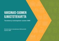 Varsinais-Suomen ilmastotiekartta vuoteen 2030