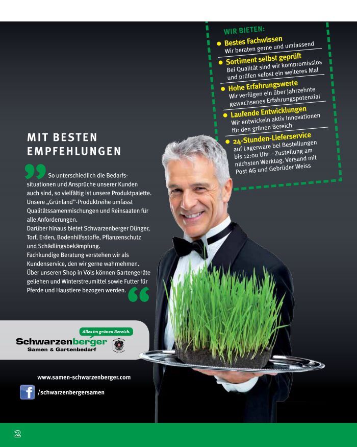 Kataloge von Samen Schwarzenberger