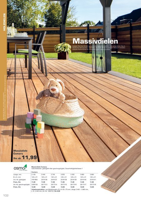 Gartenkatalog 2021 - Holz im Garten - i&M - Sortiment - Thyssen - Akzo