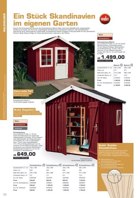 Gartenkatalog 2021 - Holz im Garten - i&M - Sortiment - Thyssen - Akzo