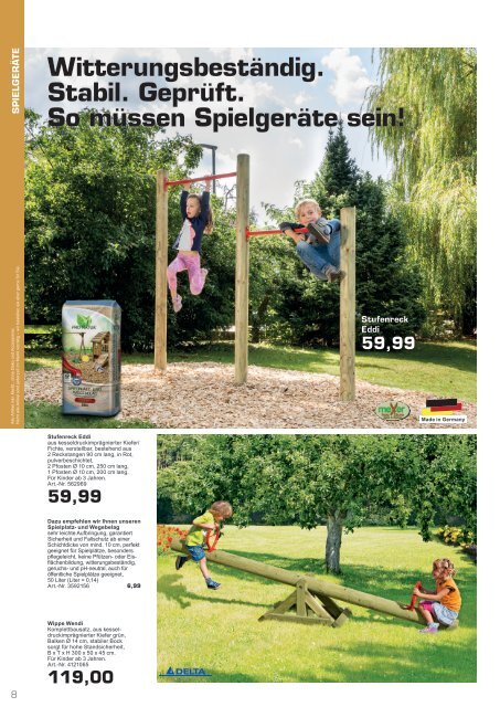 Gartenkatalog 2021 - Holz im Garten - i&M - Sortiment - Thyssen - Akzo