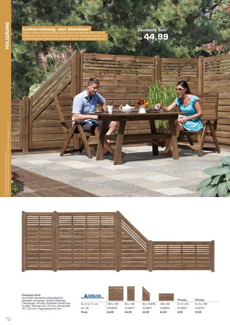 Gartenkatalog 2021 - Holz im Garten - i&M - Sortiment - Thyssen - Akzo