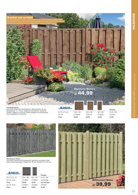 Gartenkatalog 2021 - Holz im Garten - i&M - Sortiment - Thyssen - Akzo