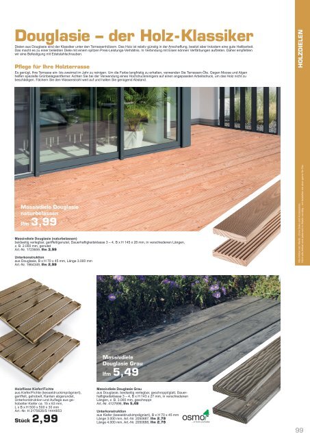 Gartenkatalog 2021 - Holz im Garten - i&M - Sortiment - Thyssen - Akzo