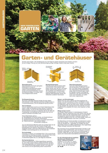 Gartenkatalog 2021 - Holz im Garten - i&M - emo - Scobalit - Remmers