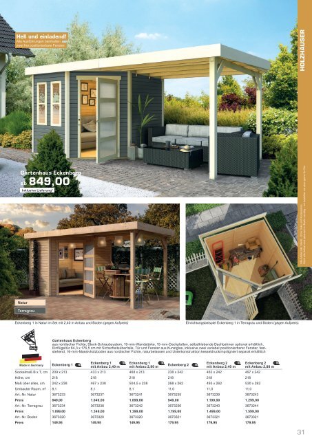 Gartenkatalog 2021 - Holz im Garten - i&M - emo - Scobalit - Remmers