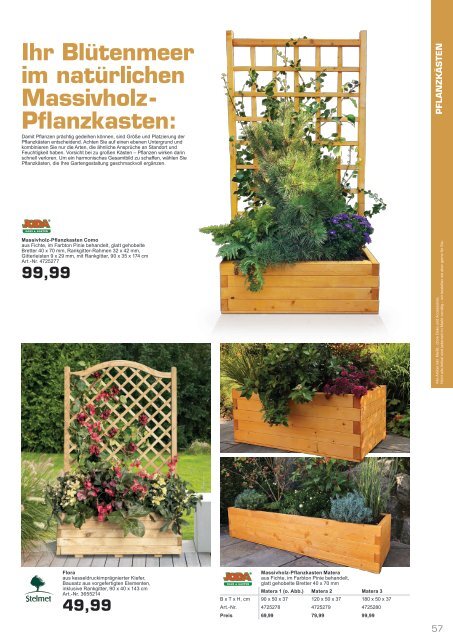 Gartenkatalog 2021 - Holz im Garten - i&M - emo - Thyssen - Bondex