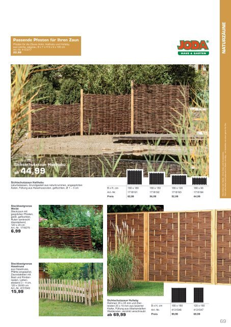 Gartenkatalog 2021 - Holz im Garten - i&M - emo - Thyssen - Bondex