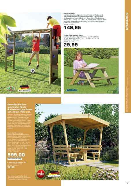 Gartenkatalog 2021 - Holz im Garten - i&M - emo - Thyssen - Bondex