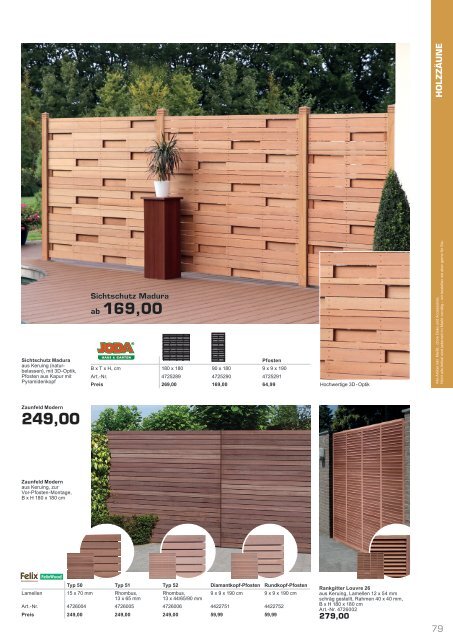 Gartenkatalog 2021 - Holz im Garten - i&M - emo - Thyssen - Bondex