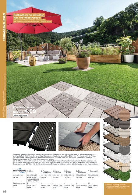 Gartenkatalog 2021 - Holz im Garten - i&M - emo - Thyssen - Bondex