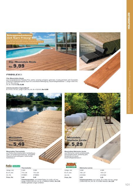 Gartenkatalog 2021 - Holz im Garten - i&M - emo - Thyssen - Bondex