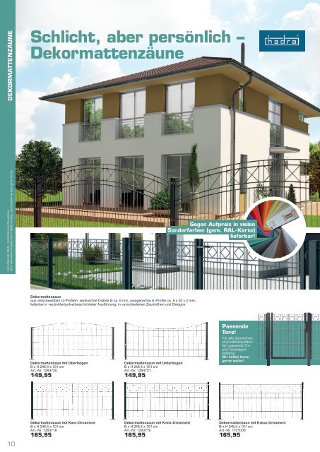 Gartenkatalog 2021 - Metallzaeune