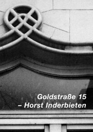 Goldstraße 15 – Horst Inderbieten - Goldstrasse 15