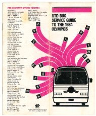 RTD Bus Service Guide to the 1984 Olympics (Los Angeles)