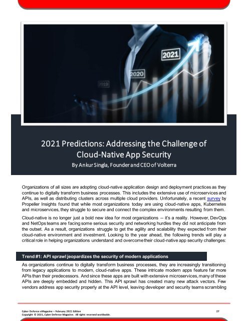 Cyber Defense eMagazine February 2021 Edition