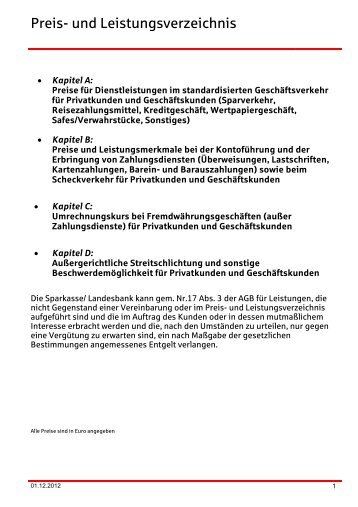 PIB zur IHS Serie 124, Stand 07.11.2011 - Sparkasse am Niederrhein