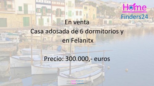 Se vende esta casa adosada de 6 dormitorios en Felanitx en necesidad de un poco de amor. (PUE0017)