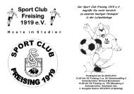 Sport Club Freising 1919 eV - sc-freising-fussball.de - Aktuelles