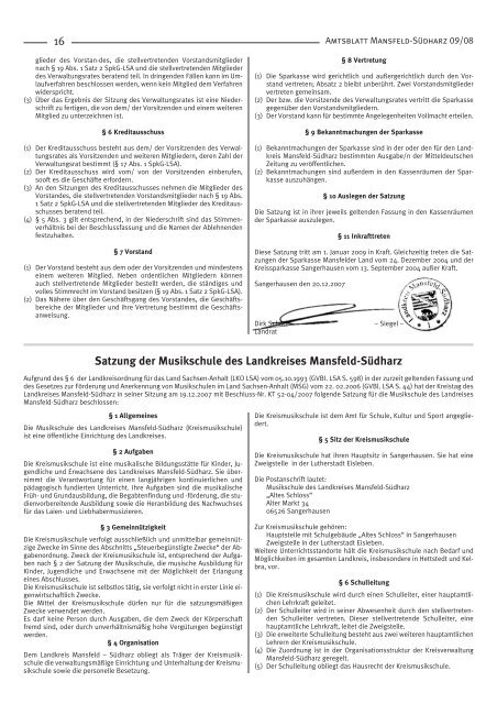 Das Amtsblatt - Landkreis Mansfeld-Südharz