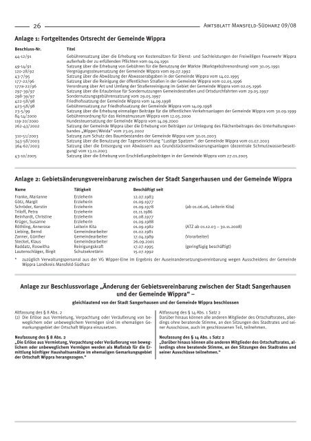 Das Amtsblatt - Landkreis Mansfeld-Südharz